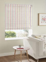 Cath Kidston Cream Mid Stripe Candy Made To Measure Roman 100% Cotton Blind - Image 3 of 4