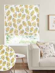 Cath Kidston Yellow Mimosa Flower Made To Measure Roman 100% Cotton Blind - Image 1 of 4