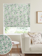 Cath Kidston Green Mimosa Flower Made To Measure Roman 100% Cotton Blind - Image 1 of 4