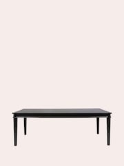 Laura Ashley Black Henshaw 6-8 Seater Extending Dining Table - Image 2 of 5