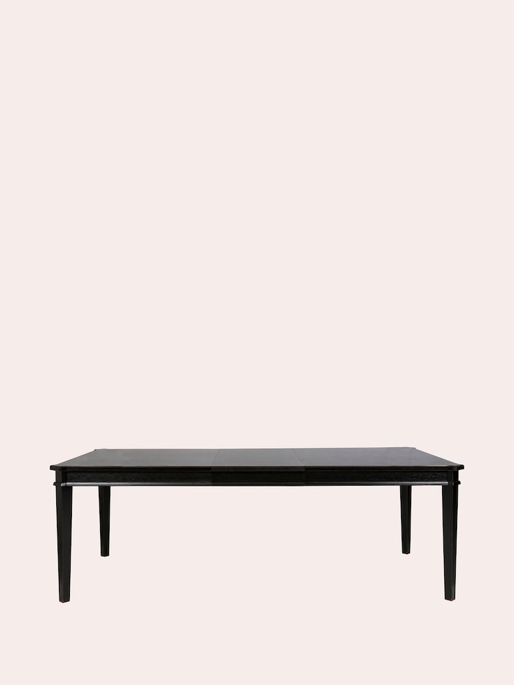 Laura Ashley Black Henshaw 6-8 Seater Extending Dining Table - Image 2 of 5