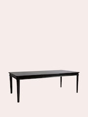 Laura Ashley Black Henshaw 6-8 Seater Extending Dining Table - Image 3 of 5