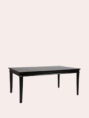 Laura Ashley Black Henshaw 6-8 Seater Extending Dining Table - Image 4 of 5