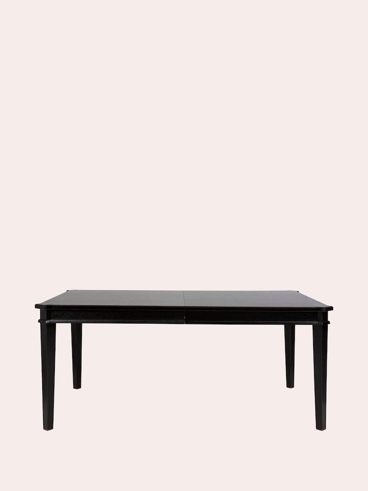 Laura Ashley Black Henshaw 6-8 Seater Extending Dining Table - Image 5 of 5