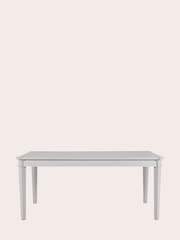 Laura Ashley Pale Steel Henshaw 6-8 Seater Extending Dining Table - Image 3 of 6