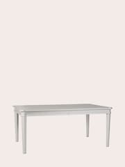 Laura Ashley Pale Steel Henshaw 6-8 Seater Extending Dining Table - Image 4 of 6