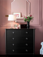 Laura Ashley Black Henshaw Two+Three Drawers Chest - Image 1 of 2