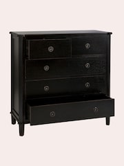 Laura Ashley Black Henshaw Two+Three Drawers Chest - Image 2 of 2