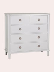 Laura Ashley Pale Steel Henshaw Two+Three Drawers Chest - Image 3 of 6