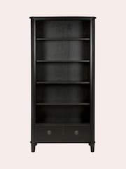 Laura Ashley Black Henshaw 2 Drawer Single Bookcase - Image 3 of 5