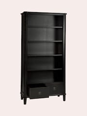 Laura Ashley Black Henshaw 2 Drawer Single Bookcase - Image 5 of 5