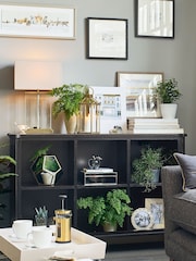 Laura Ashley Black Henshaw Low Bookcase - Image 2 of 3