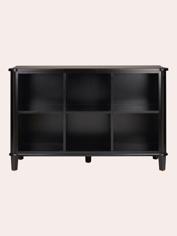 Laura Ashley Black Henshaw Low Bookcase - Image 3 of 3