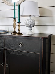 Laura Ashley Black Henshaw Three Doors Three Drawers Sideboard - Image 4 of 6