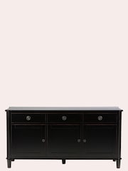 Laura Ashley Black Henshaw Three Doors Three Drawers Sideboard - Image 5 of 6