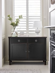 Laura Ashley Black Henshaw Two Doors Two Drawers Sideboard - Image 1 of 7