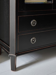 Laura Ashley Black Henshaw 2 Door 2 Drawer Display Unit - Image 4 of 5