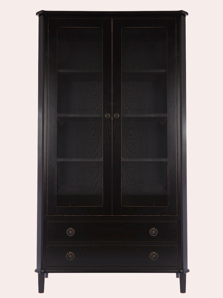 Laura Ashley Black Henshaw 2 Door 2 Drawer Display Unit - Image 5 of 5