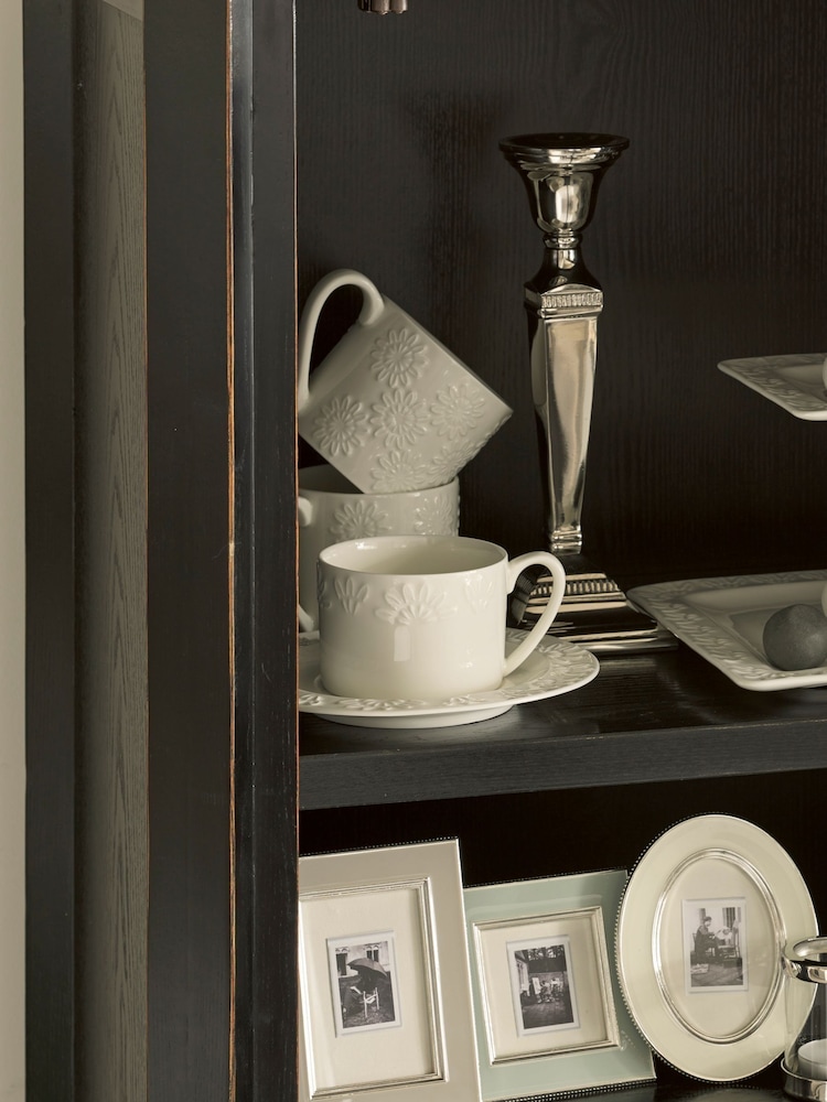 Laura Ashley Black Henshaw 1 Door 2 Drawer Display Unit - Image 2 of 4