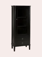 Laura Ashley Black Henshaw 1 Door 2 Drawer Display Unit - Image 4 of 4