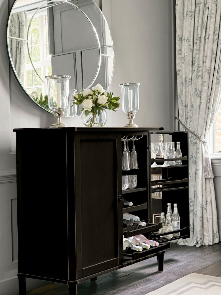 Laura Ashley Black Henshaw Drinks Cabinet - Image 1 of 2