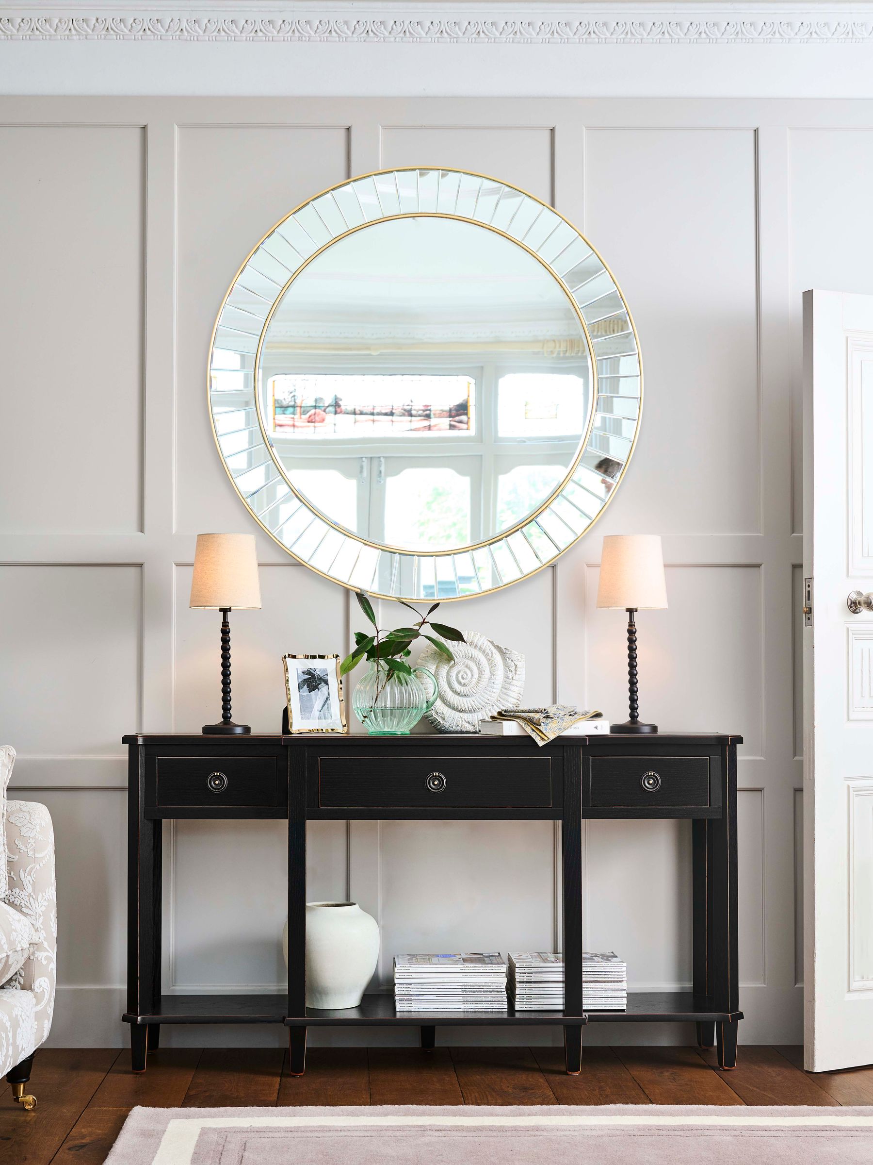 Laura Ashley Natural Wood Swannington Console Table by Ora