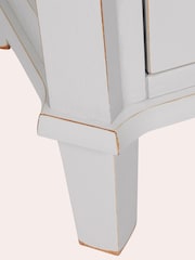 Laura Ashley Pale Steel Henshaw 2 Drawer Single Bookcase - Image 5 of 6