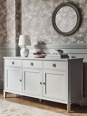 Laura Ashley Pale Steel Henshaw Three Doors Three Drawers Sideboard - Image 2 of 6