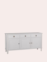Laura Ashley Pale Steel Henshaw Three Doors Three Drawers Sideboard - Image 3 of 6