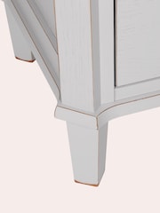 Laura Ashley Pale Steel Henshaw 1 Door 2 Drawer Display Unit - Image 4 of 4