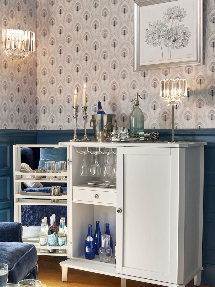 Laura Ashley Grey Henshaw Drinks Cabinet - Image 1 of 3