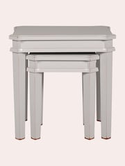 Laura Ashley Pale Steel Henshaw Nest Of 2 Tables - Image 2 of 5
