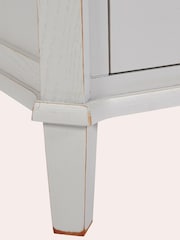 Laura Ashley Pale Steel Henshaw 2 Drawer Corner TV Stand - Image 4 of 5