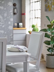 Laura Ashley Set of 2 Pale Steel Henshaw Dining Chairs - Image 1 of 5