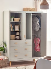 Grey Kids Alix Double, 3 drawers Wardrobe - Image 2 of 5