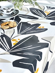 Cora Floral Wipe Clean Table Cloth With Linen - Image 1 of 1