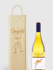 Personalised Congratulations Gift Box with White Wine by Gifted Drinks - Image 1 of 4