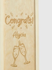 Personalised Congratulations Gift Box with White Wine by Gifted Drinks - Image 4 of 4