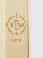 Personalised Merry Christmas Gift Box With Baileys 70cl by Gifted Drinks - Image 3 of 4