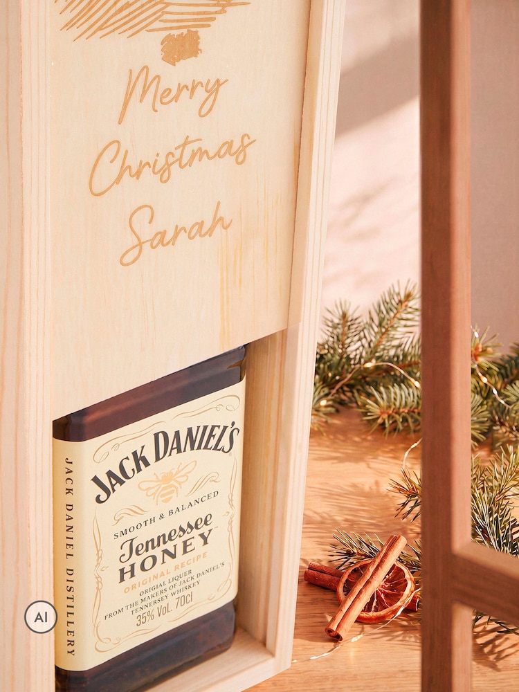 Personalised Merry Christmas Gift Box with Jack Daniels by Gifted Drinks - Image 5 of 5 Personalised Merry Christmas Gift Box with Jack Daniels by Gifted Drinks - Image 5 of 5