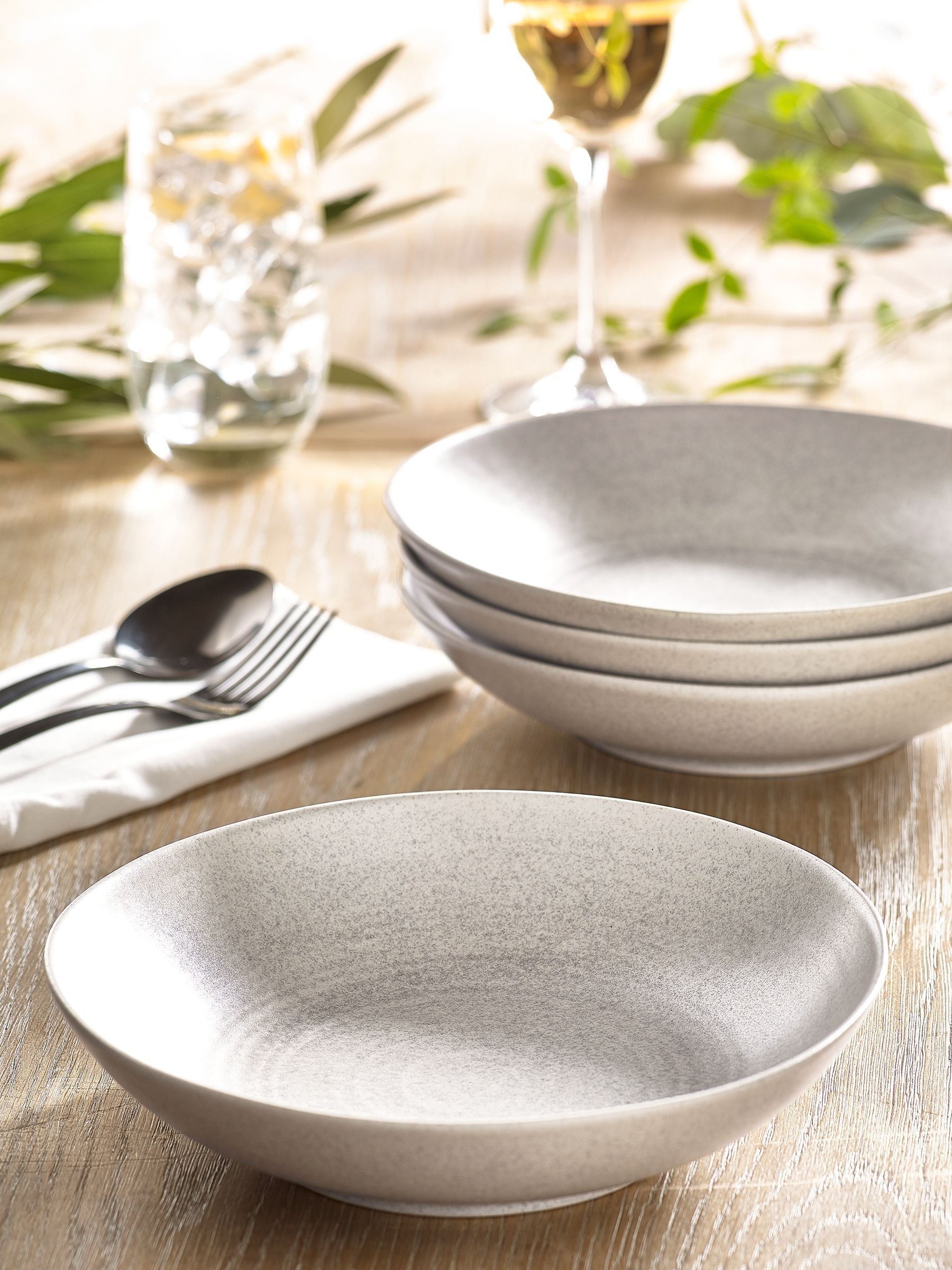 Buy Stone Kya Dinnerware Set of 4 Pasta Bowls from the Next UK online shop