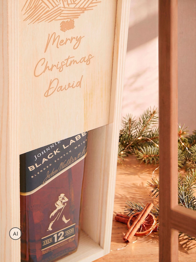 Personalised Merry Christmas Gift Box with Johnnie Walker by Gifted Drinks - Image 5 of 5 Personalised Merry Christmas Gift Box with Johnnie Walker by Gifted Drinks - Image 5 of 5