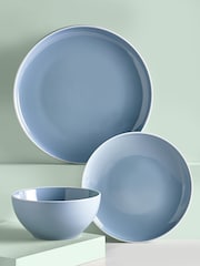 12 Piece Blue Warwick 12 Piece Dinner Set - Image 1 of 3
