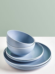 12 Piece Blue Warwick 12 Piece Dinner Set - Image 2 of 3