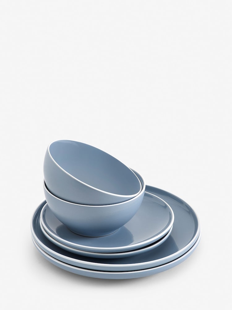 12 Piece Blue Warwick 12 Piece Dinner Set - Image 3 of 3