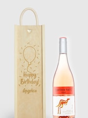 Personalised Happy Birthday Gift Box With Rose Wine by Gifted Drinks - Image 1 of 4