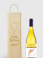 Personalised Happy Birthday Gift Box With White Wine by Gifted Drinks - Image 1 of 4