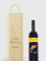 Personalised Happy Birthday Gift Box With Red Wine by Gifted Drinks - Image 1 of 4
