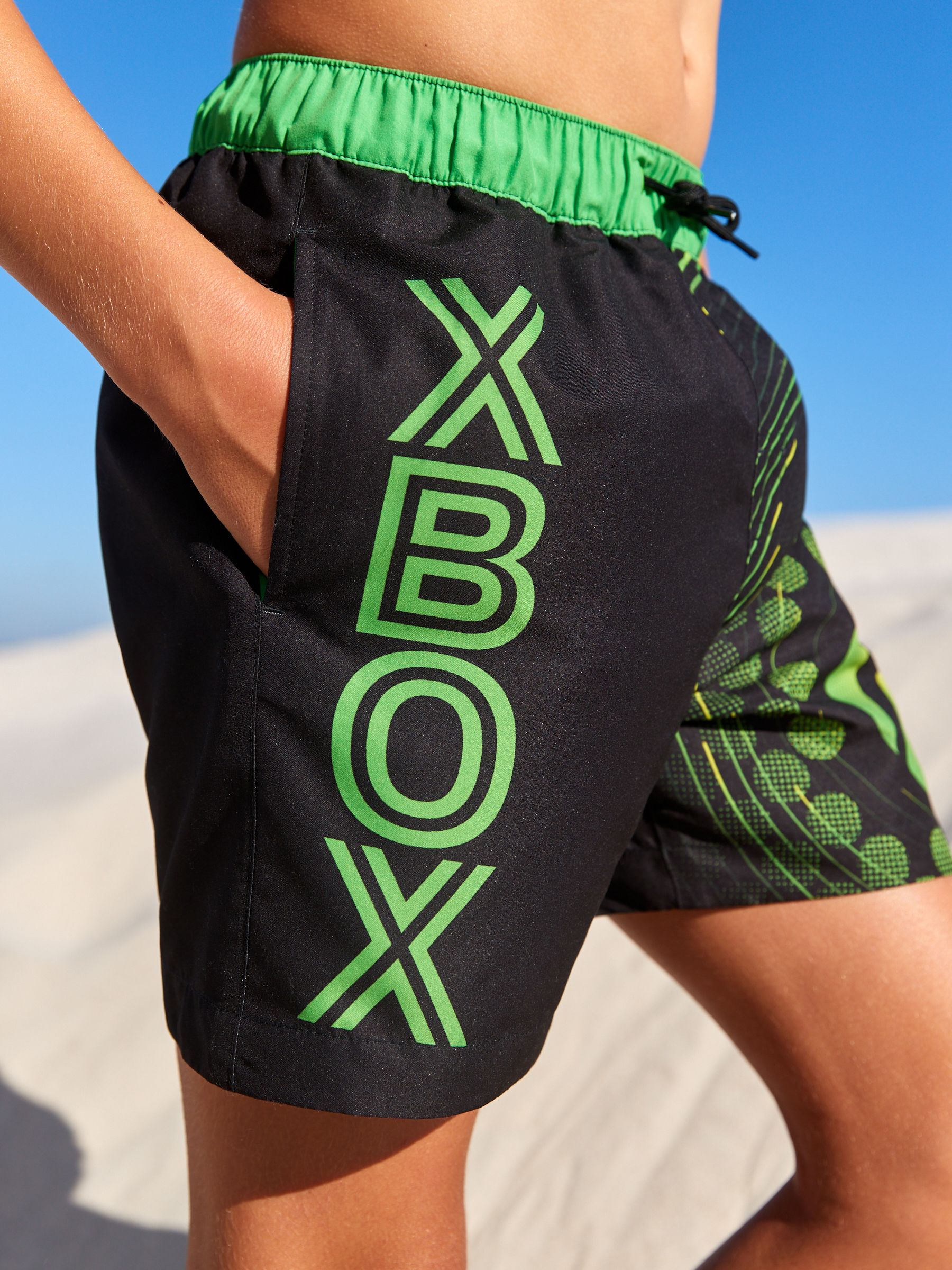 Buy Black Xbox Swim Shorts 3 16yrs from Next Luxembourg