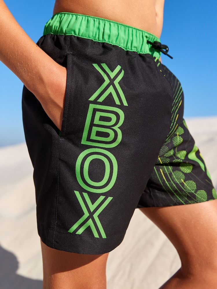 Black Xbox Swim Shorts (3-16yrs) - Image 1 of 7